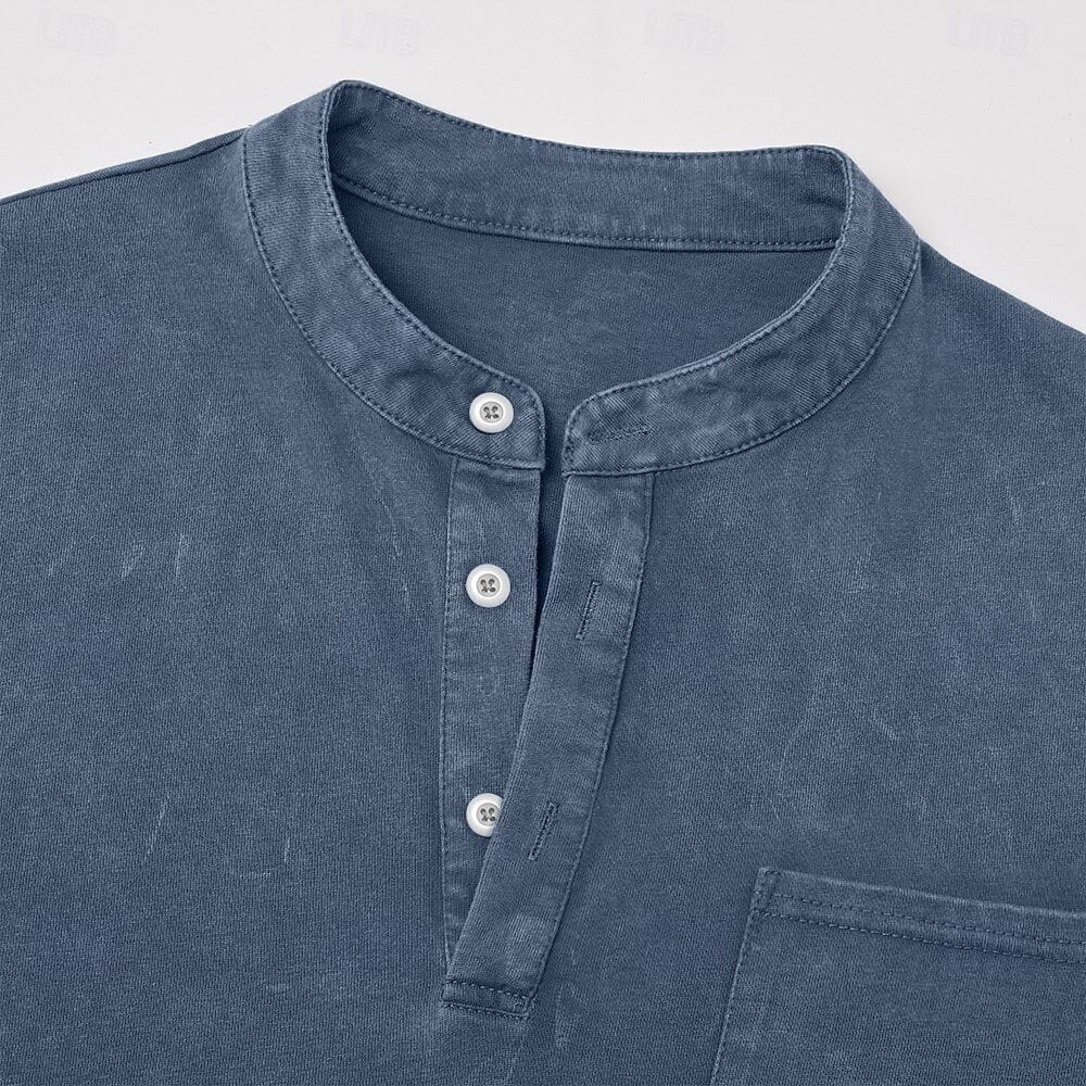 Otis | Comfortabele Longsleeve Henleyshirt