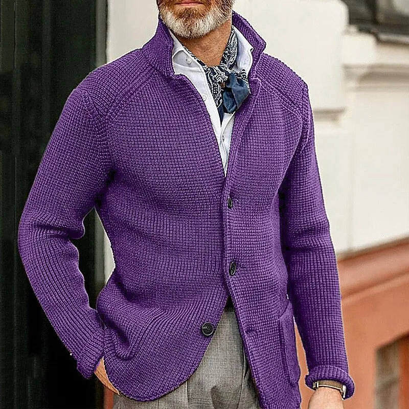 Kian™ | Elegante Geribde Gebreide Cardigan