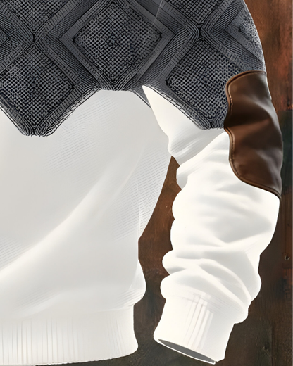 Luné® | Hugo — Luxe Getextureerde Half-Zip Trui