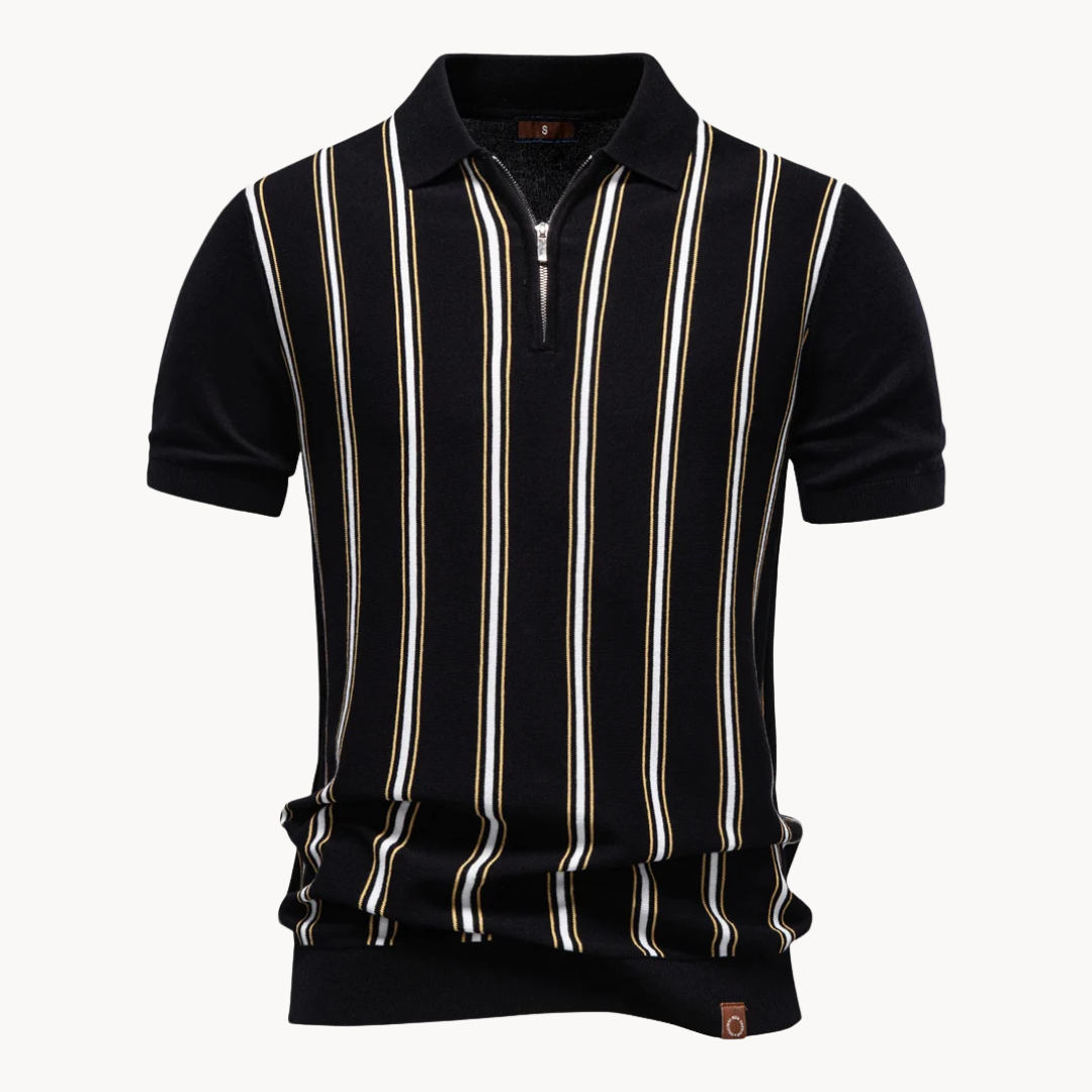 Enrico | Verfijnde Zip Polo