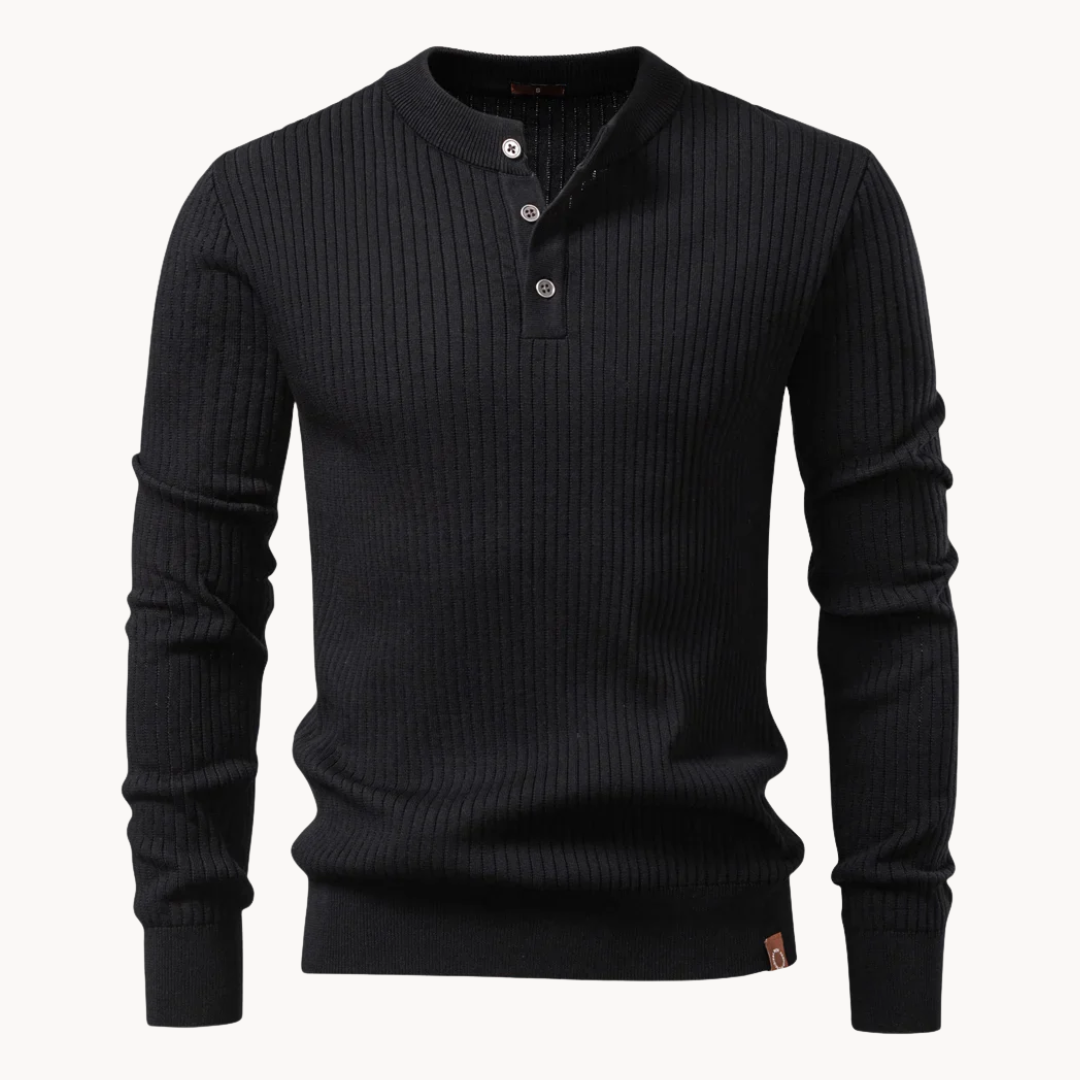 Zalecta | Geribde Henley Shirt
