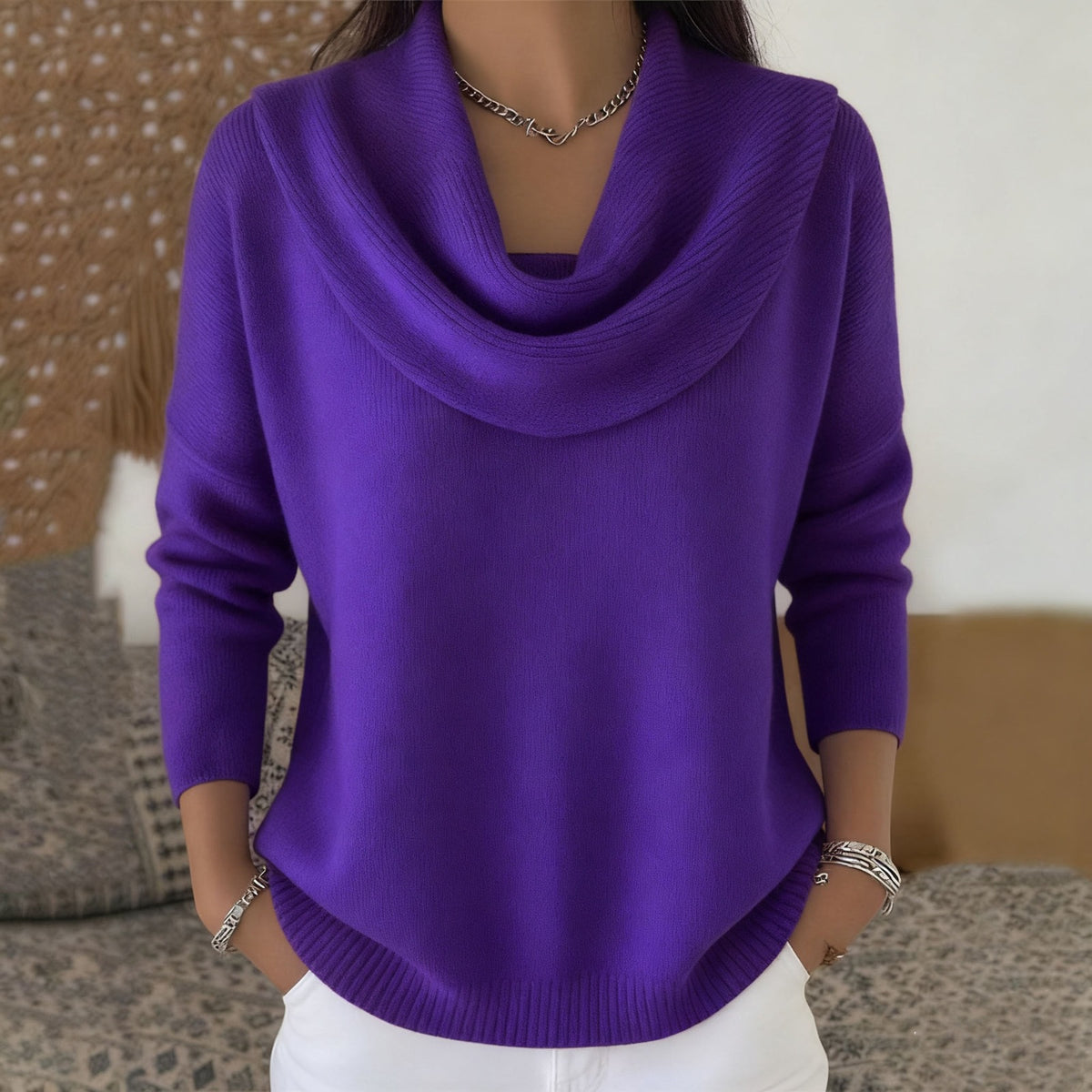 Van Dalen Mode® | Amélie – Elegante Damestrui met Watervalkraag
