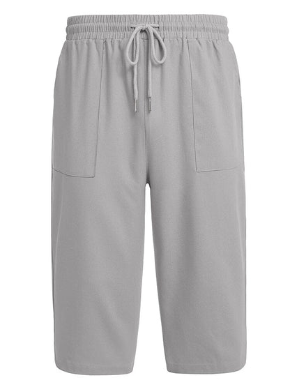 Casual Linen 3/4 Beach Yoga Shorts (US Only)