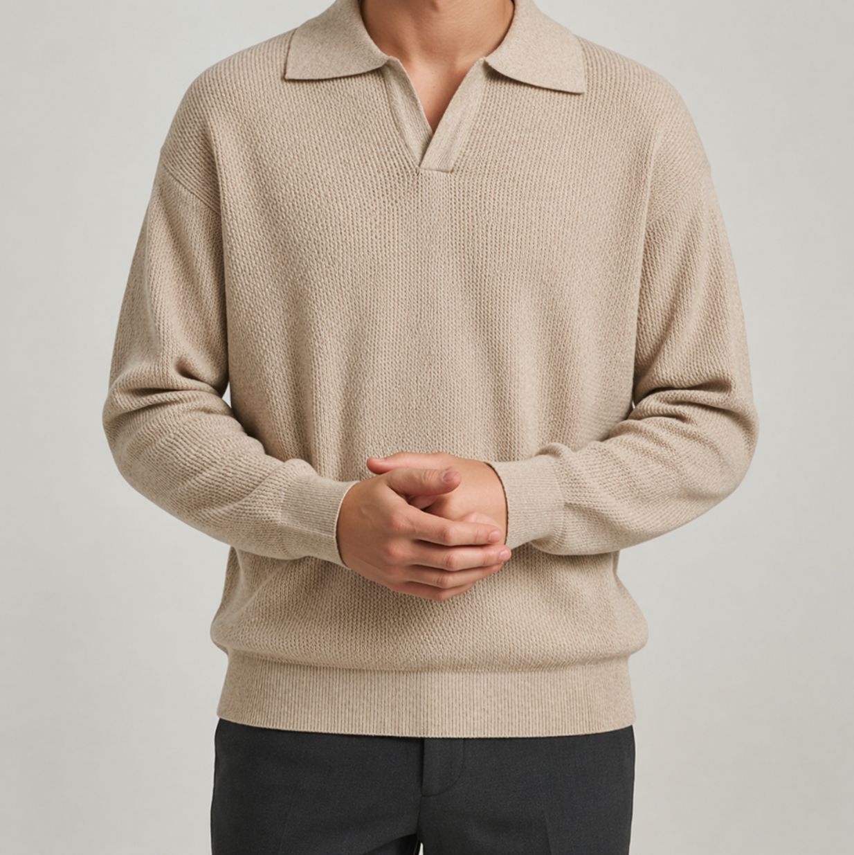 Luné® | Lorenzo — Luxe Gebreide Polo