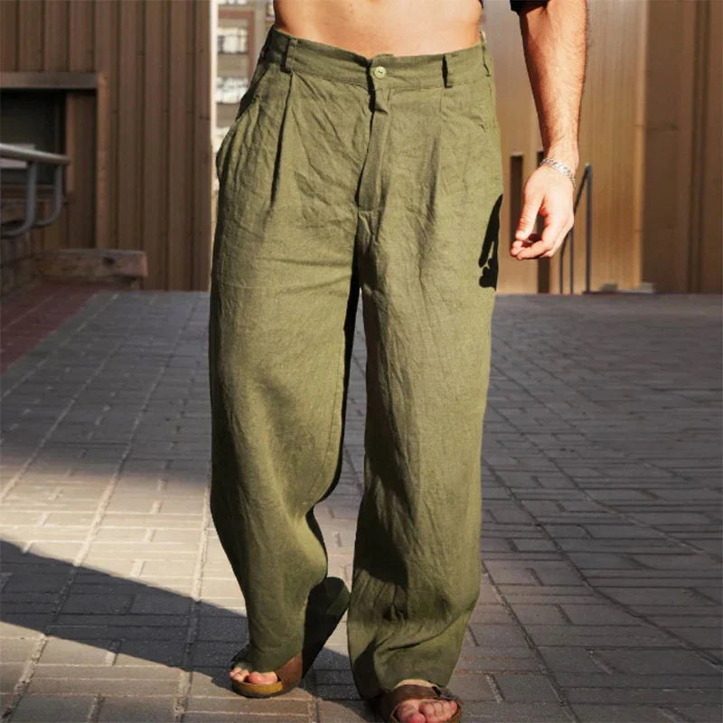 Heren Pantalon met Wijde Pijpen