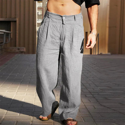 Heren Pantalon met Wijde Pijpen