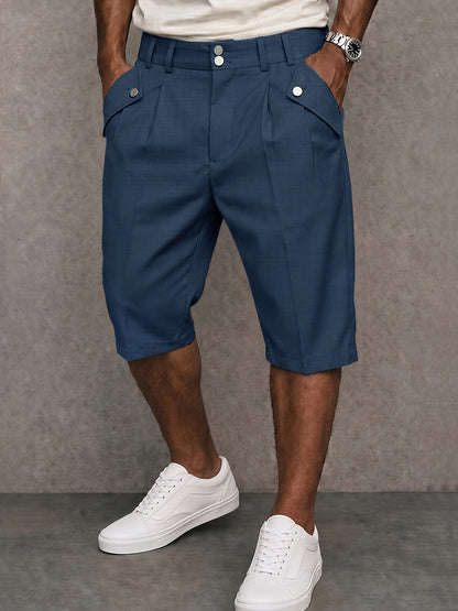 Smart Casual Summer Pinstripe Shorts