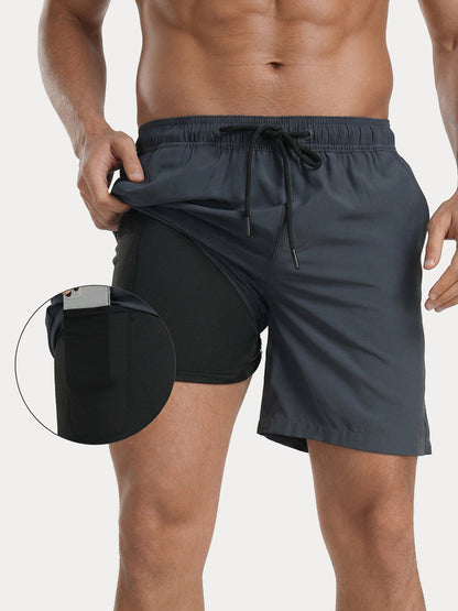Summer Resort Built-In Liner Swim Trunks