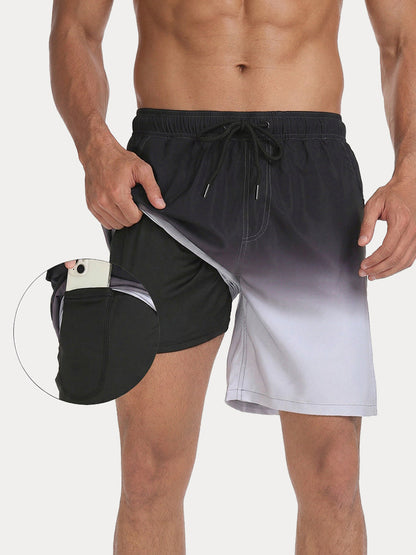 Resort Built-In Liner Colorblock Swim Trunks