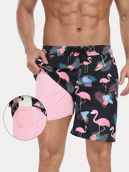 Vacation Ready Compression Lined Swim Trunks
