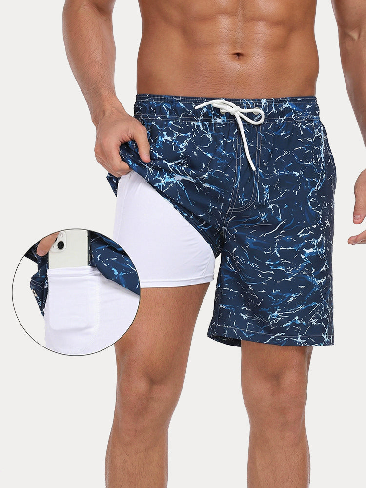 Vacation Ready Compression Lined Swim Trunks