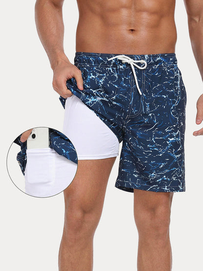 Vacation Ready Compression Lined Swim Trunks