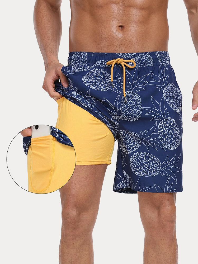 Vacation Ready Compression Lined Swim Trunks