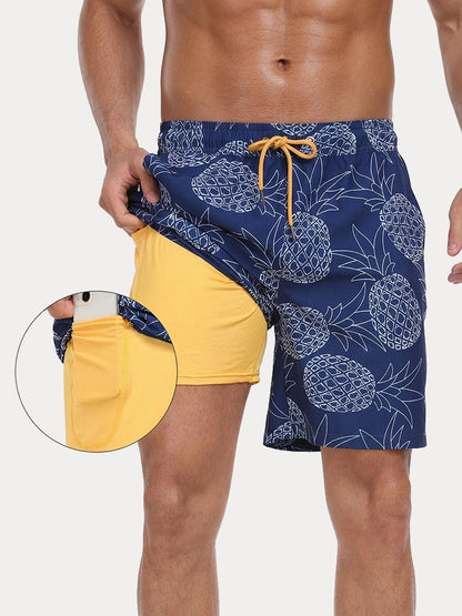 Vacation Ready Compression Lined Swim Trunks