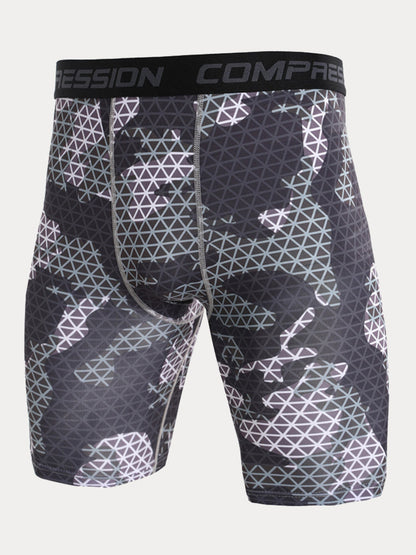Men's Camo Compression Training Shorts