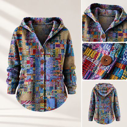 Van Dalen Mode® | Elina — Kleurrijk Vest met Artistiek Patroon