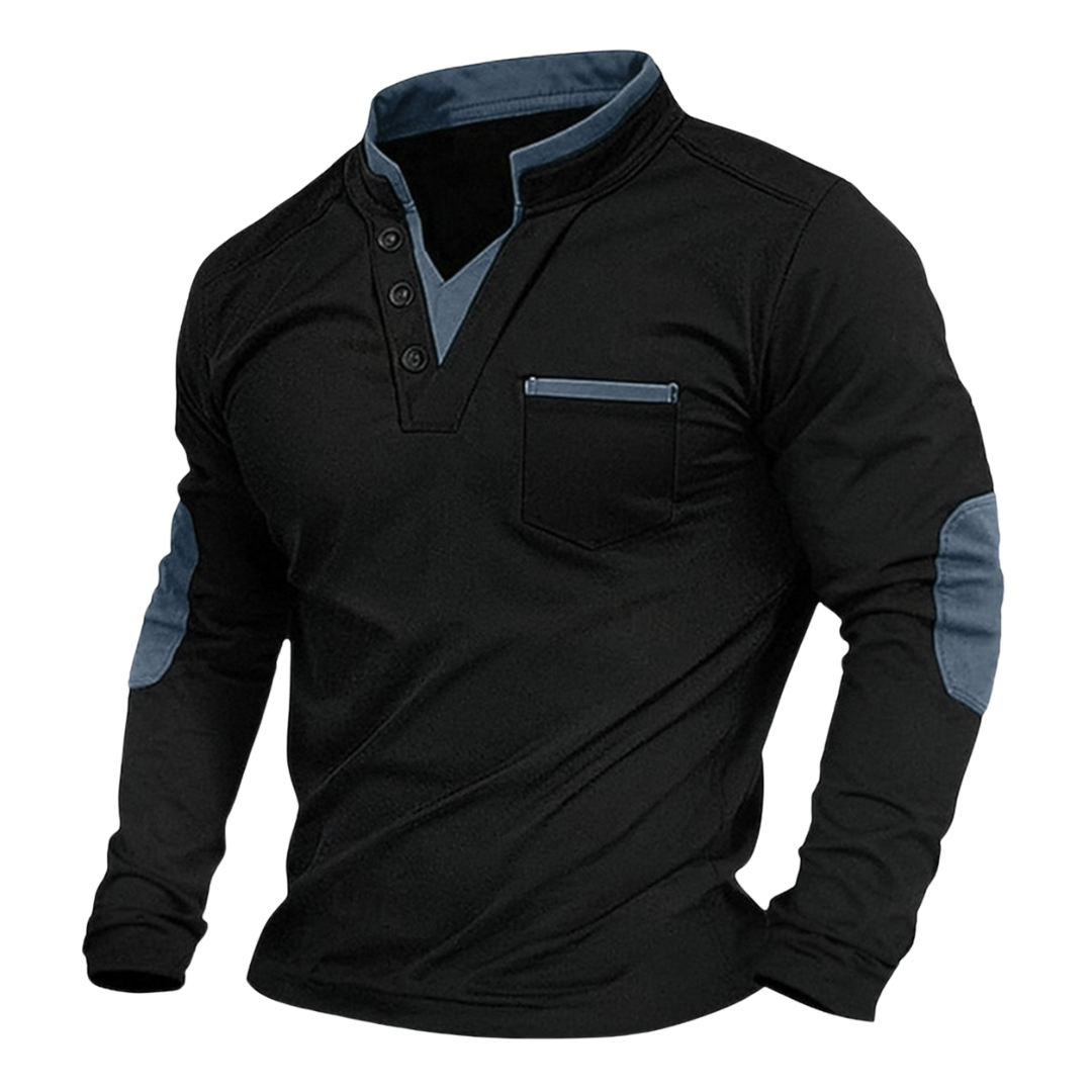 Luné® | Sebastian — V-Hals Sweatshirt voor Mannen