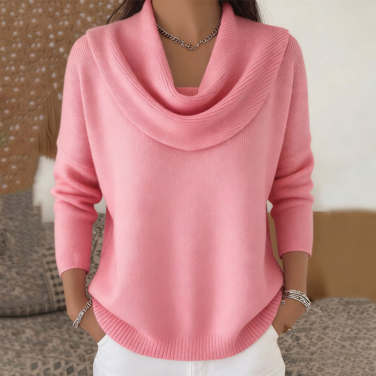 Van Dalen Mode® | Amélie – Elegante Damestrui met Watervalkraag