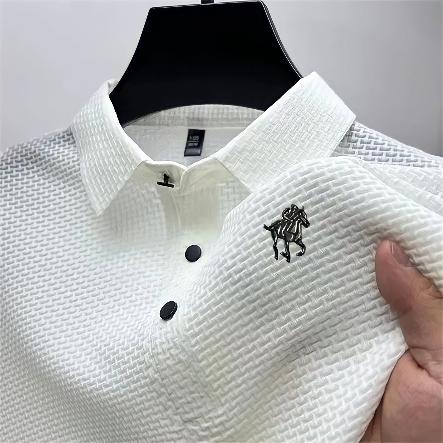 Daan | Gestructureerde Slim-Fit Polo