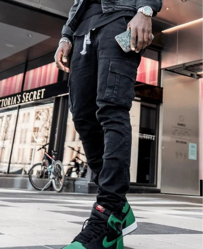 Laluna® | Cargo Street Elastic Jeans