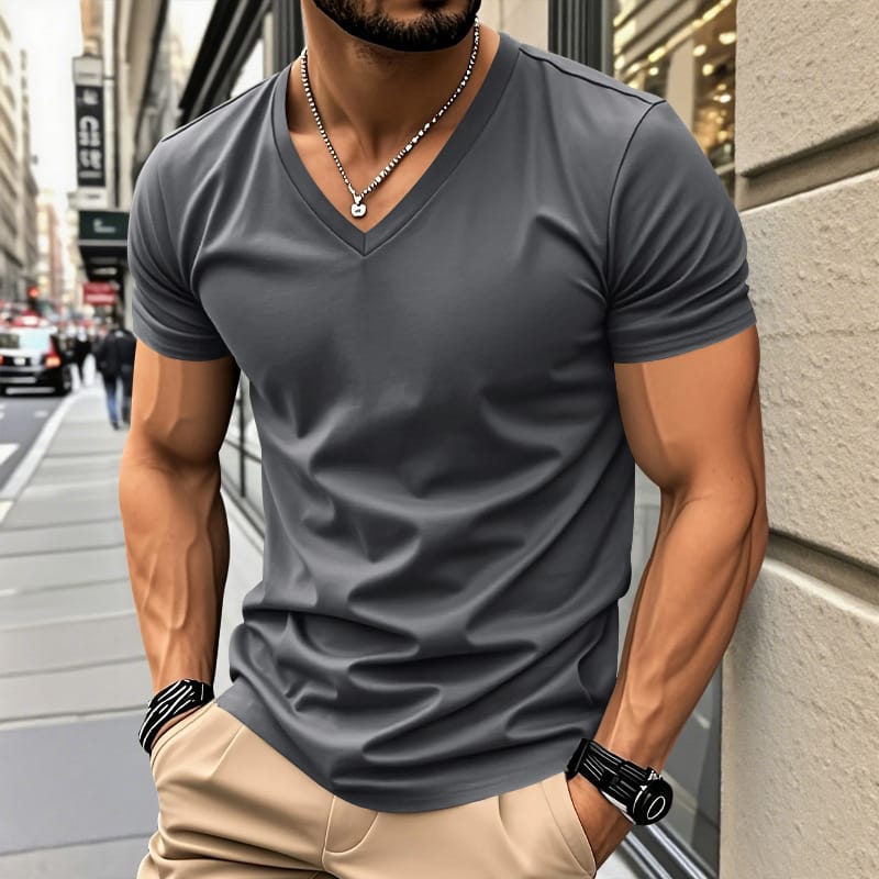 Kobe | Comfortabele V-Hals T-Shirt