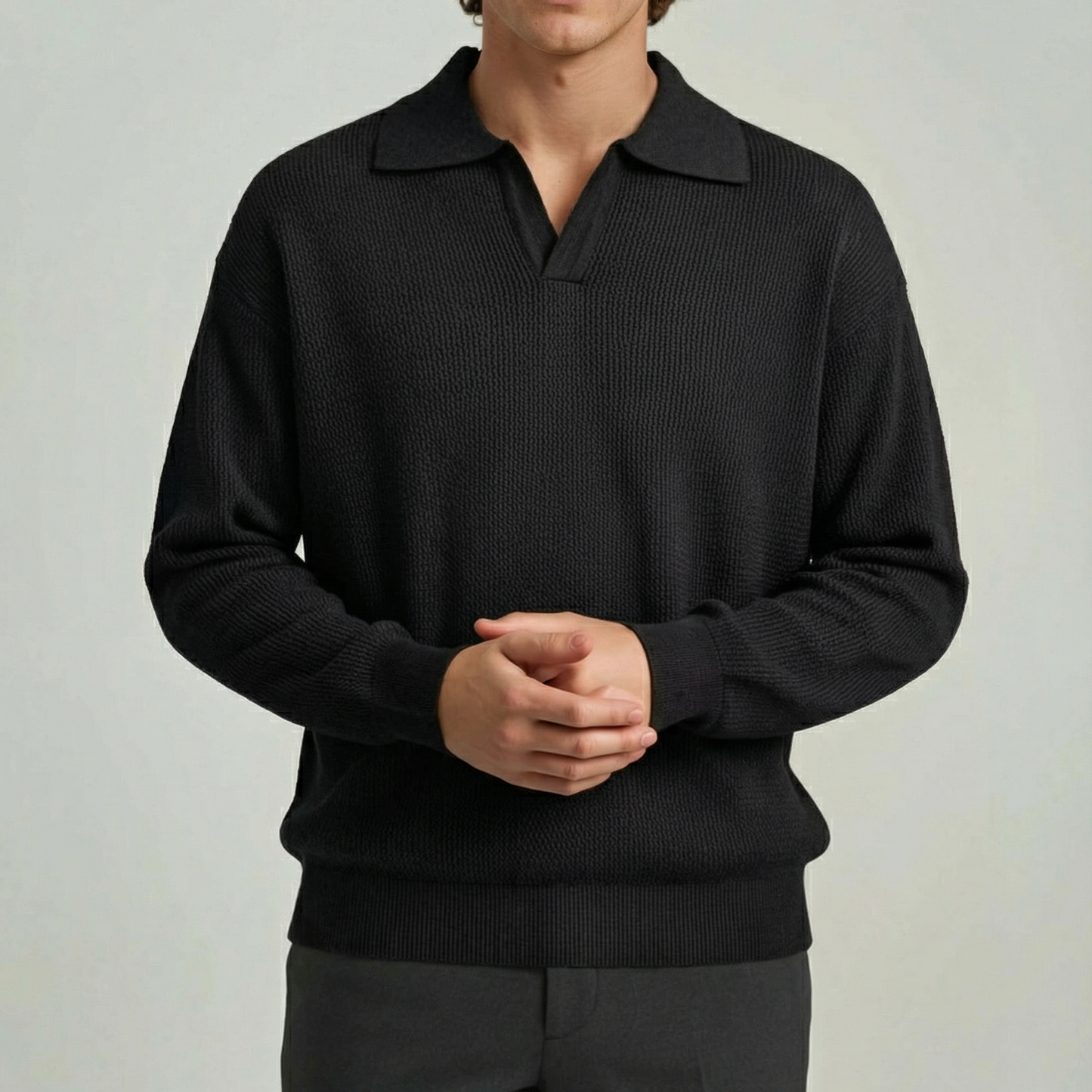 Luné® | Lorenzo — Luxe Gebreide Polo