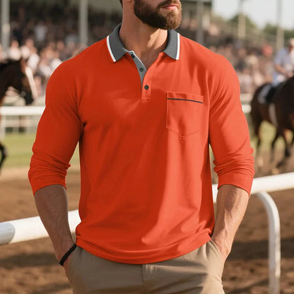 Lennart | Stijlvol poloshirt met lange mouwen